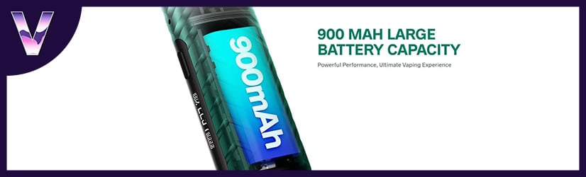 une belle autonomie de 900 mAh